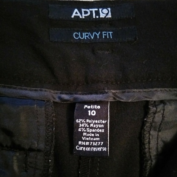 APT.9 BLACK DRESS CAPRIS - Picture 4 of 5